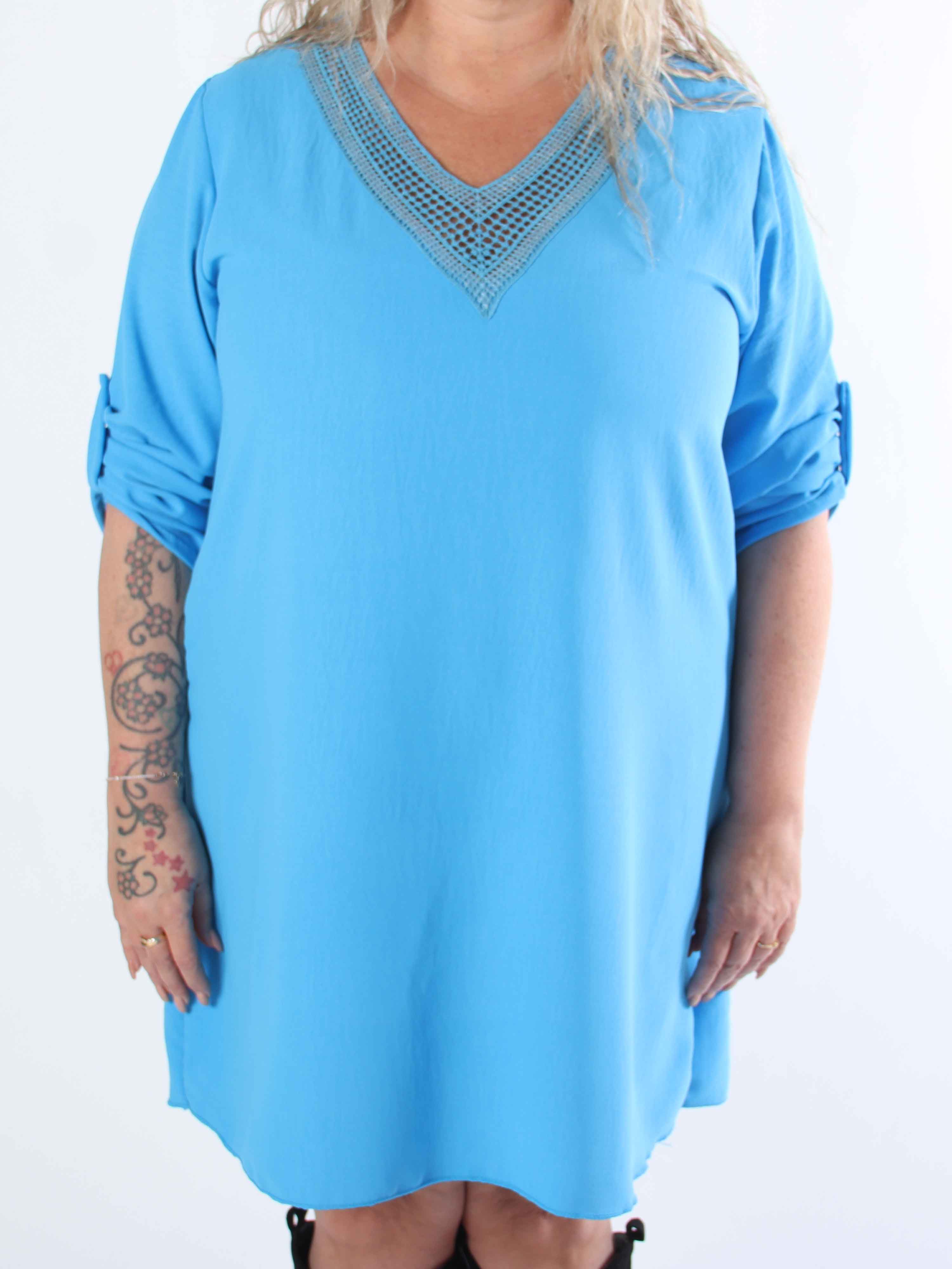 Lily - Plus size tunikakjole i viskose med pailletter